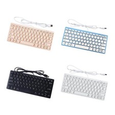 Clavier filaire USB, petite frappe confortable, pour ordinateur de bureau,
