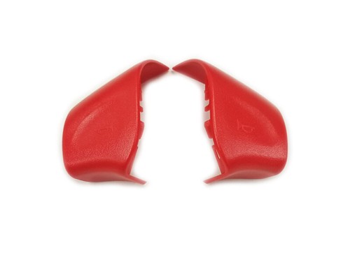 Red steering wheel horn cover - horn,
