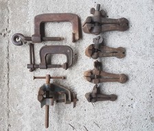 Lot ancien étau à main