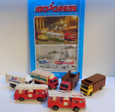 Majorette 1/100 camion Renault , Mercedes et Pompier