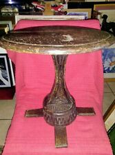  GUERIDON  ANCIEN ( chêne massif sculpté ) art populaire ???