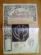 LE JOURNAL DES BRODEUSES JOURNAL PROFESSIONNEL N°749 1987
