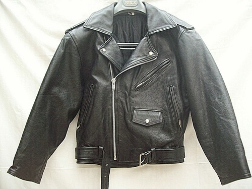 Blouson motard cuir - , homme