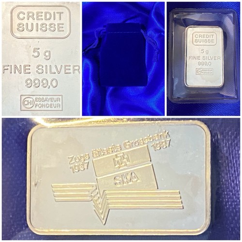 Lingot argent pur - pur, swiss