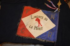 FANION FRANCS TIREURS PARTISANS-SECTION DE LAY SAINT CHRISTOPHE-RESISTANCE FTPF