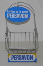 Présentoir à savons vintage « Persavon » -- En métal