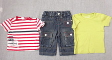 Lot 3 vêtements T-shirt Pantalon Jeans coton bébé garçon 6 mois 67 cm 26 inch
