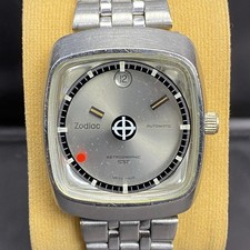 Rare Montre Suisse Vintage Zodiac Astrographic SST Mystery Dial Automatic...
