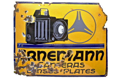 Ernemann cameras émail signe - ernemann,