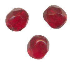 100  PERLES FACETTES DE BOHEME  4 mm RUBY