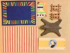 LOT PLAYMOBIL / 4 TAPIS GRAND ET PETIT FORMAT + 2 PEAUX TENDUES + CALICOT CHEVAL