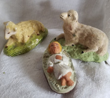 Anciens santons 2 moutons