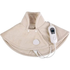 Coussin Chauffant Électrique Nuque Épaules Cervical 3 Niveaux Chaleur Douleurs