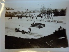 photographie originale photo amateur voiture de course circuit form 1940 / 50 n1