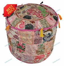 Pouf Ottoman Floral Vintage