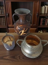 Petit lot ancien métal argenté et divers objets vintage pour collection ou déco