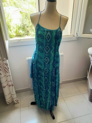 Robe longue bleu ciel - bleu, taille