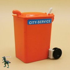 Playmobil 3470 poubelle rouge