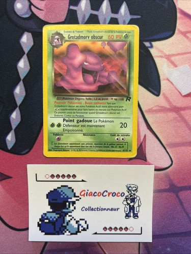 Carte pokemon grotadmorv - carte,