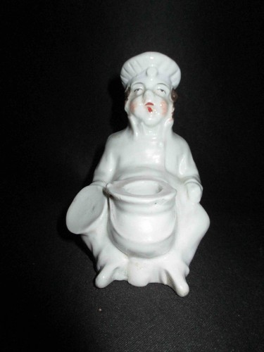 Ancien encrier porcelaine - en,
