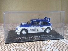 A215 IXO MG Métro 6R4 #10 RAC Rallye Lombard 1985 UK Pond Arthur 1:43 + Boite