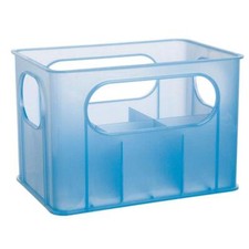 Porte biberons nu - bleu translucide