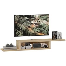 HOMCOM meuble tv 152x29x21cm
