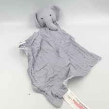 Doudou plat éléphant gris