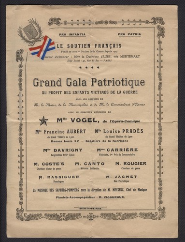 Superbe programme gala