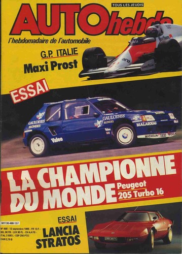 Auto hebdo 488 09 - auto, 12/09/1985