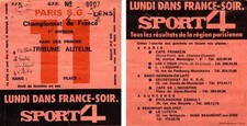 Billet/ticket match Paris