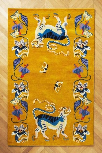 Tapis touffeté main - touffeté,