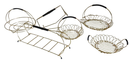 Corbeille metal dore - corbeille,