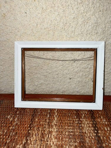 Vintage small white wooden - vintage,