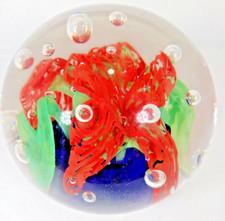 Presse-Papier Par Sabina Rymanow Main Crafted Fin Qualité Lustrant Art Verre,