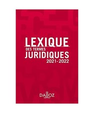 Lexique des termes juridiques