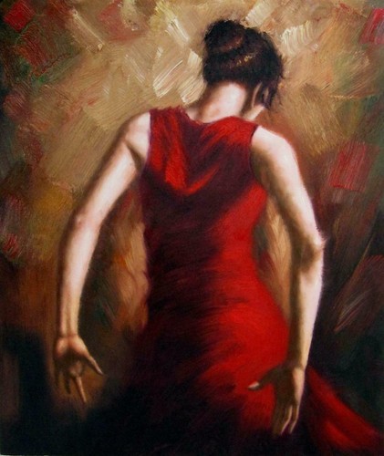 Danseuse flamenco tableau - danseuse,