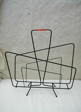 porte revue métal laqué noir vintage des années 50