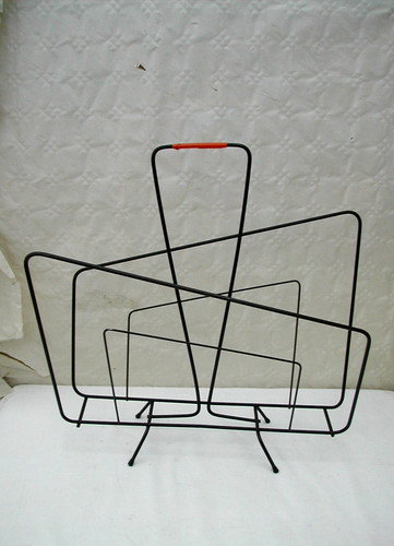 Porte revue métal laqué noir - porte,
