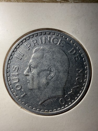 Francs monaco louis ii - monaco,