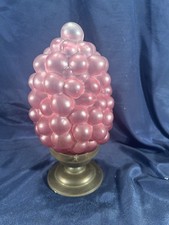 Ancien plafonnier grappe de raisin verre pressé moulé années 30