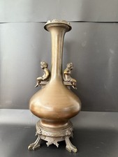 Superbe lampe-vase en bronze