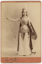 Lucienne Bréval dans "La Walkyrie" de Richard Wagner, Opéra, Photo cabinet