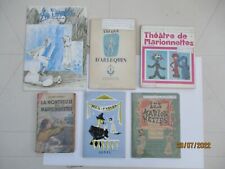 Lot de 6 livres sur les Marionnettes, l'Art Dramatique, les Jeux et Farces 