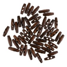50pcs Bouton En Bois à