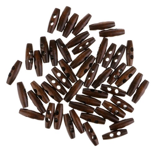 50pcs bouton bois à - 50pcs,