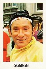 CYCLISME carte cycliste JEAN STABLINSKI équipe  BIC 1967 Format 9 sur 6 cm