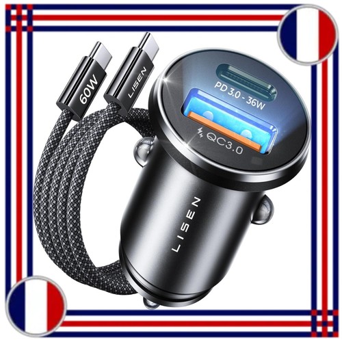 Lisen chargeur voiture usb - chargeur,