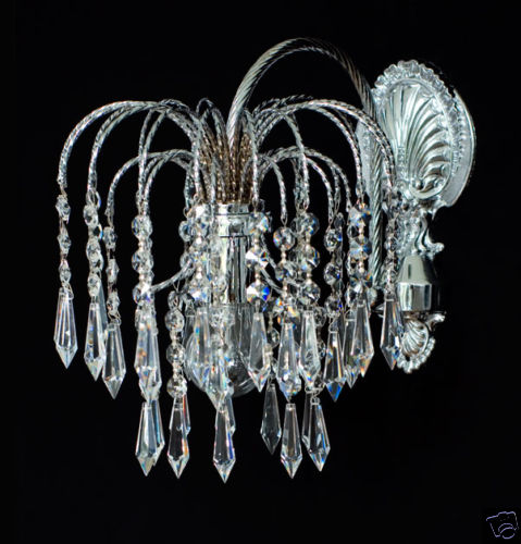 Lampe murale cristal or - murale, en