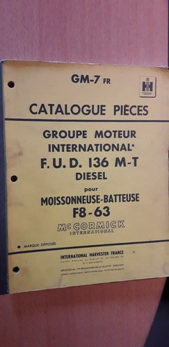 Cormick moteur diesel - ih, mc